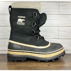 Sorel Caribou Waterproof Winter Women’s Black Snow Boot - Women’s Size 7